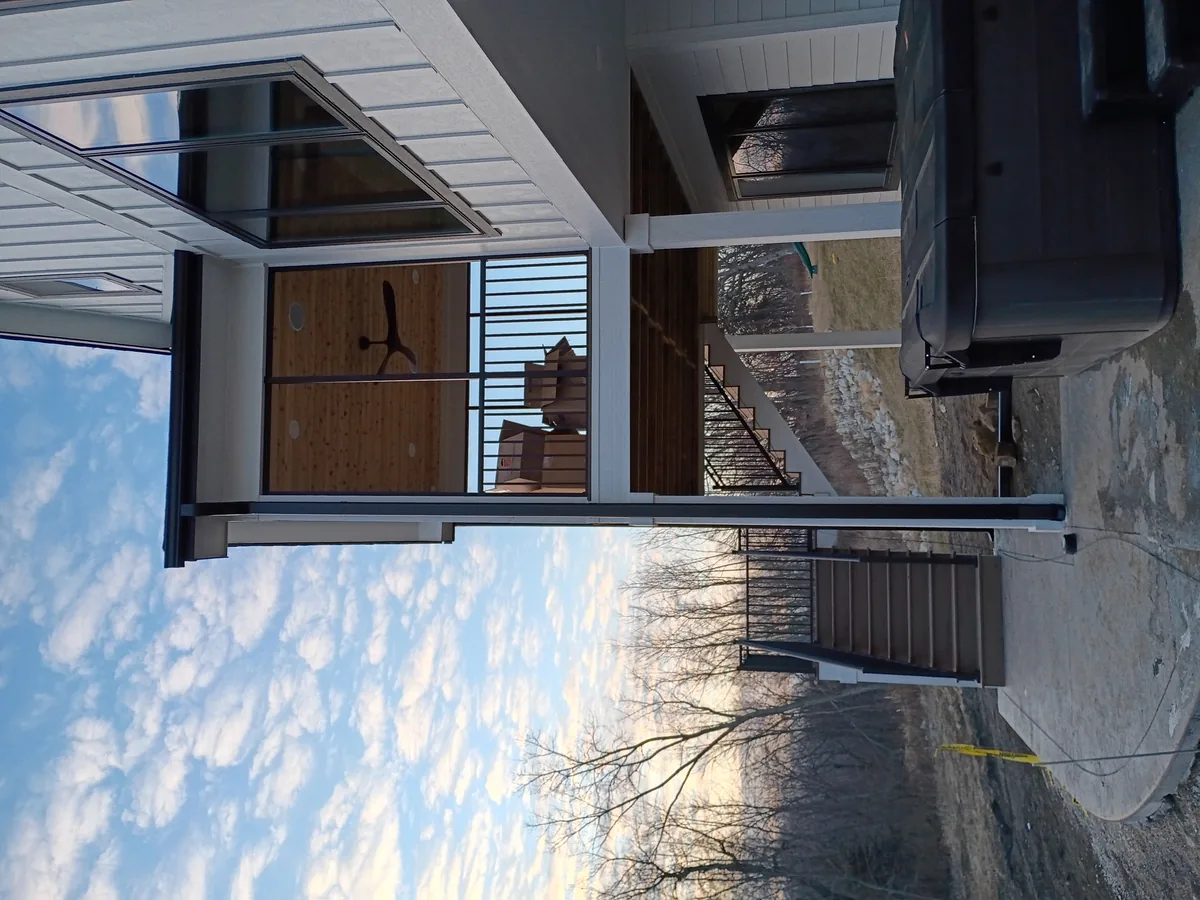 Seamless gutter installation on a home in Ankeny, Iowa