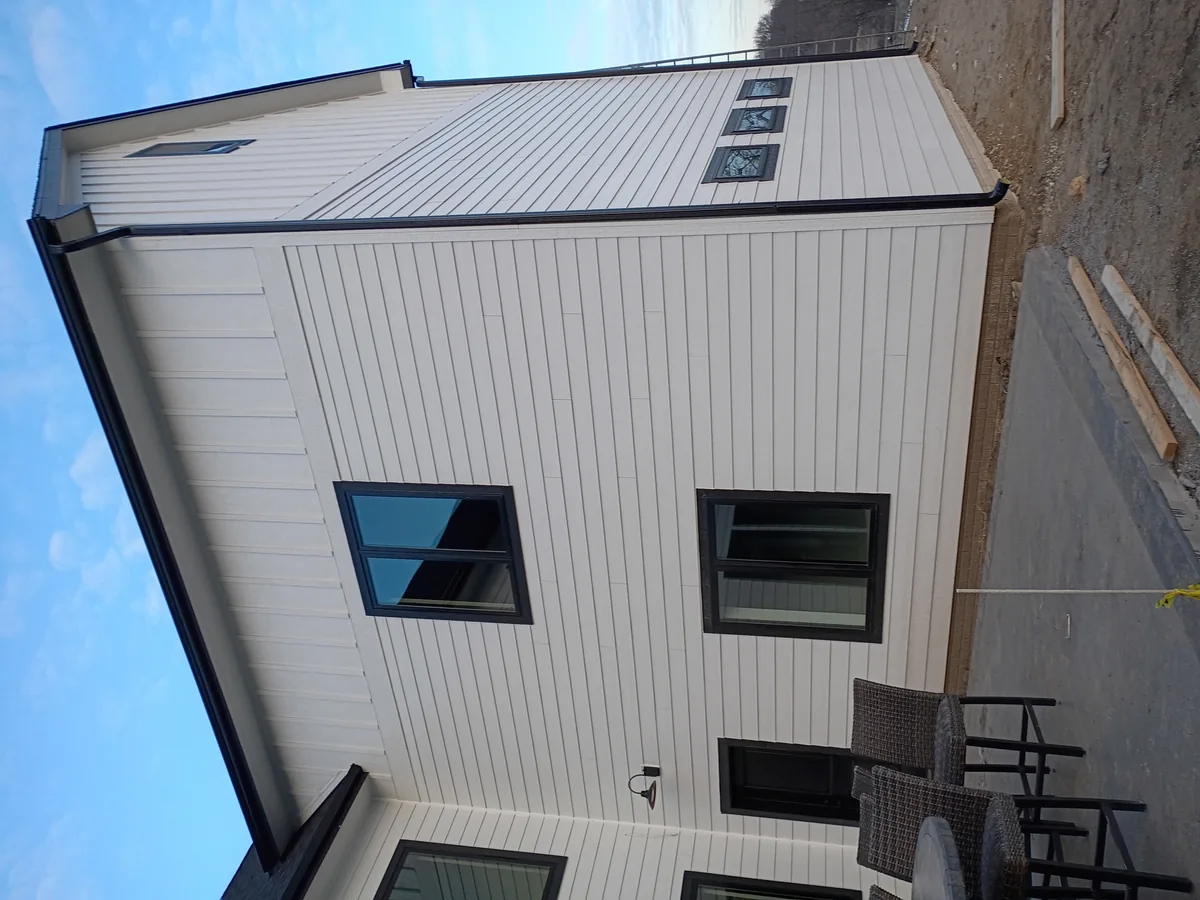 Seamless gutter installation on a home in Ankeny, Iowa